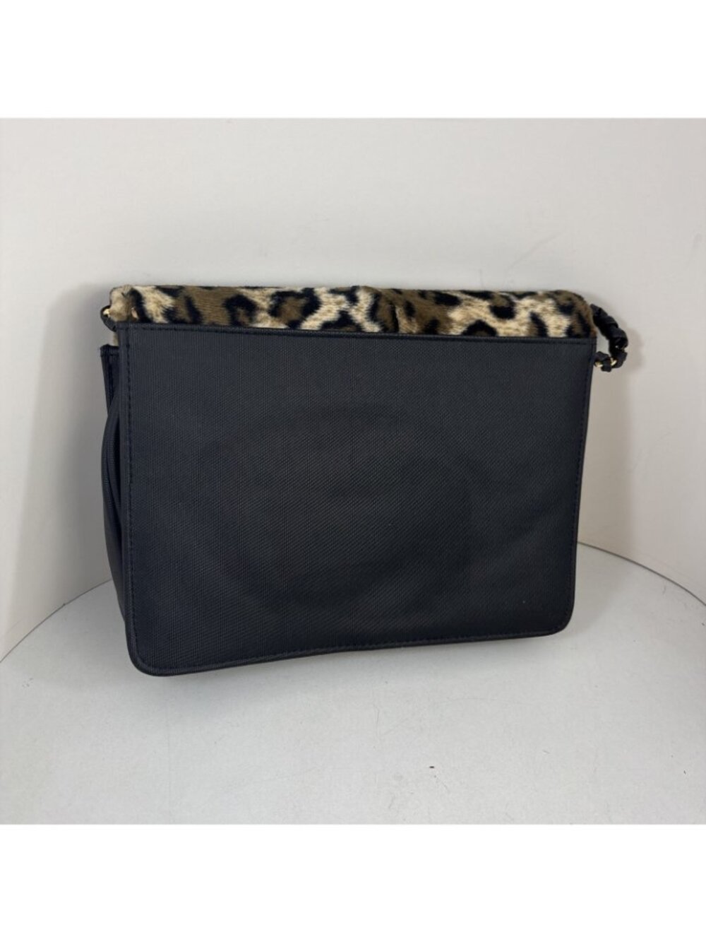 VTG 1990s Nima Glam Crossbody Gold & Black Panther Animal Purse braided strap - Picture 10 of 11